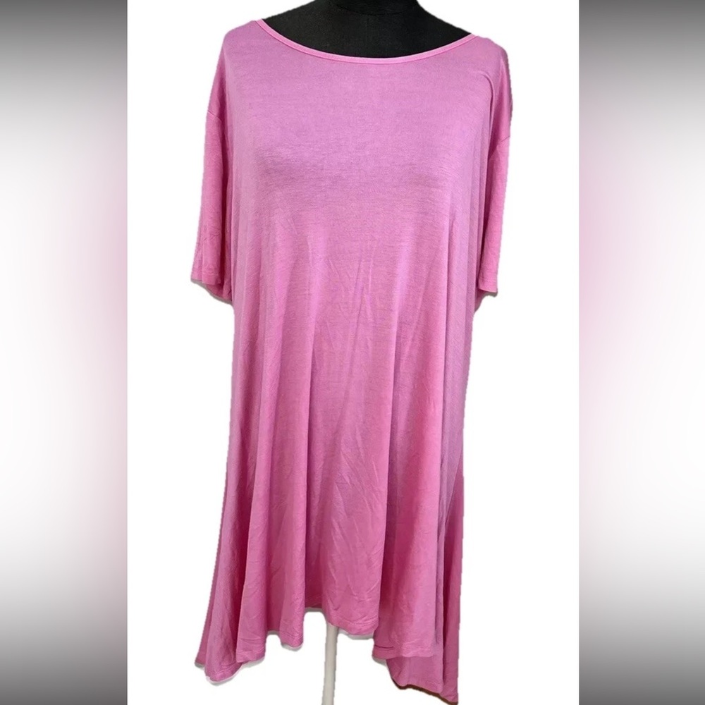 🆕Simply Southern cotton candy Pink Tunic Dress, size XXL NWT rayon stretch beac